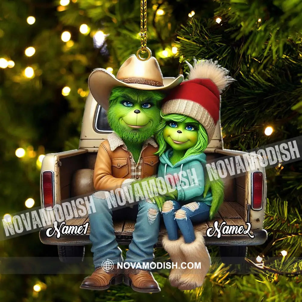 Custom Name Couple Christmas Ornament Lover Gift