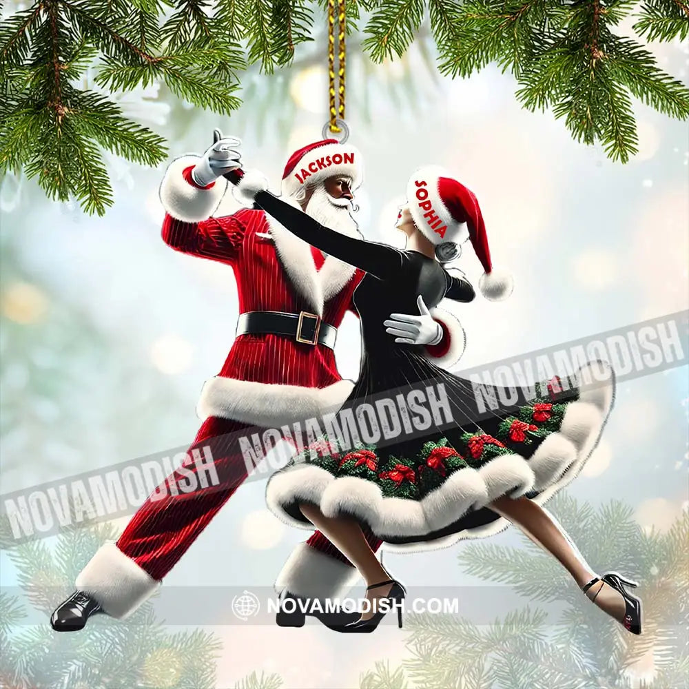 Custom Name Couple Dance Ornament Christmas Gift 3.54’’ / 1