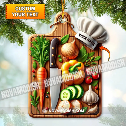 Custom Name Cutting Board Ornament