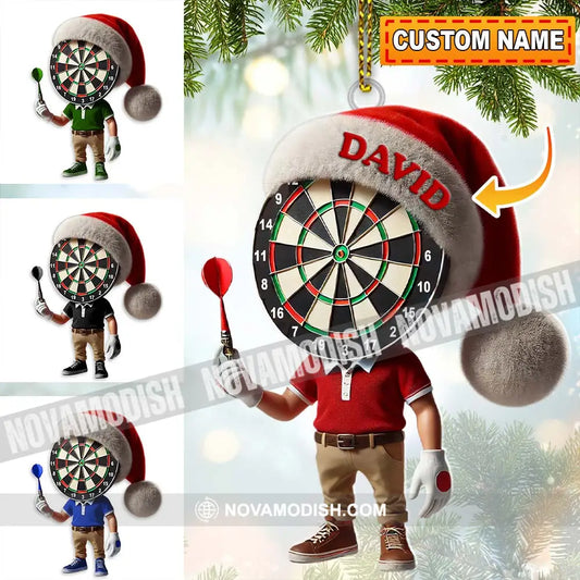 Custom Name Dart Ornament Christmas Gift Decoration