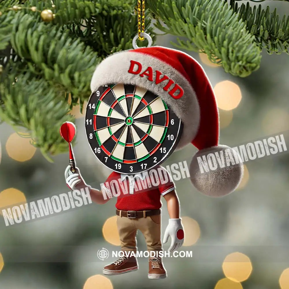 Custom Name Dart Ornament Christmas Gift Decoration