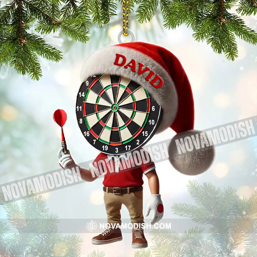 Custom Name Dart Ornament Christmas Gift Decoration 3.54’’ / 1