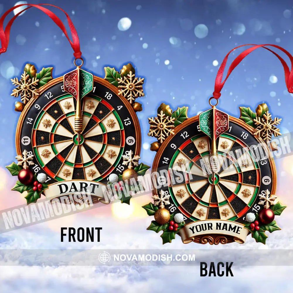 Custom Name Dart Ornament Christmas Gift For Player