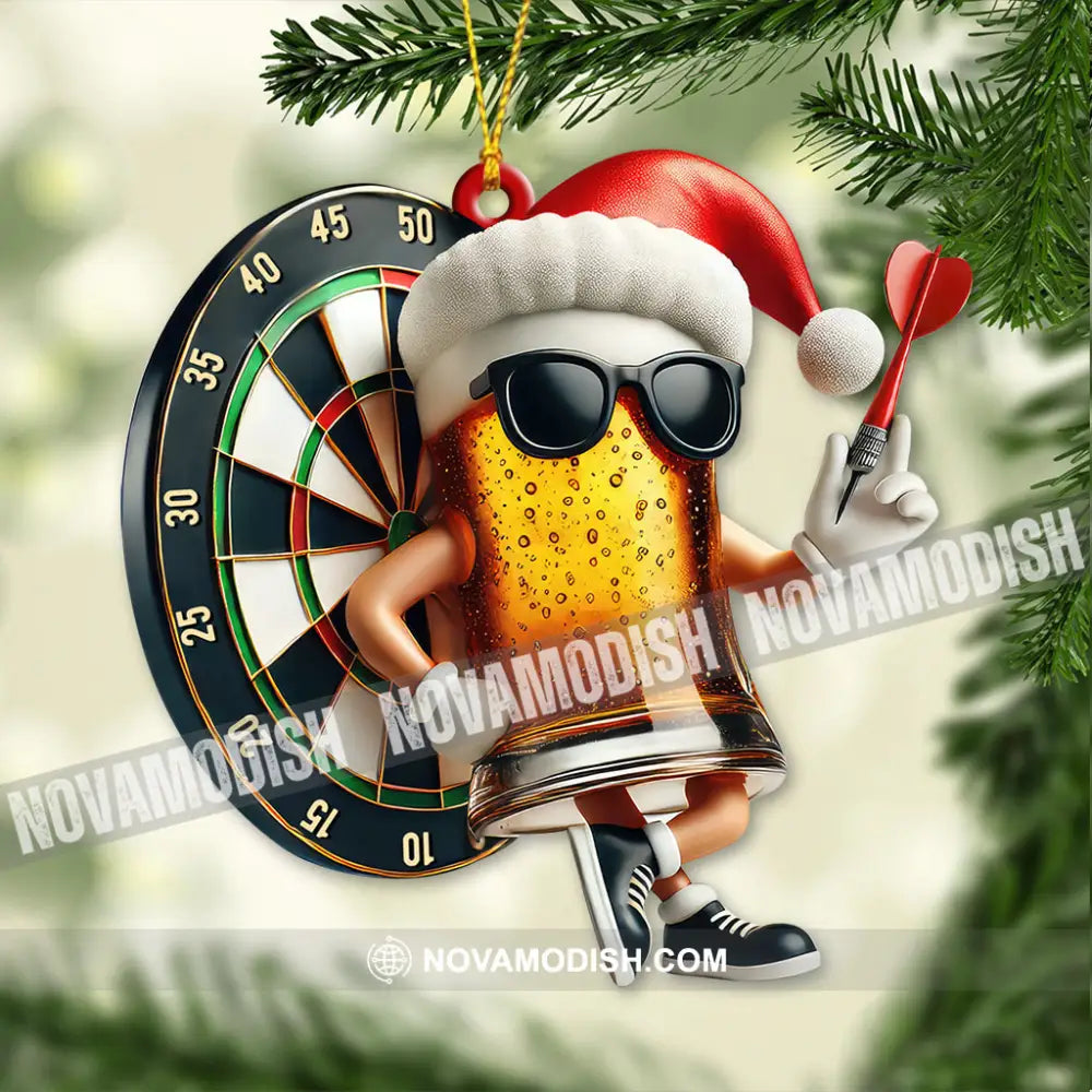 Custom Name Dart Ornament Lover Christmas Decoration 3.54’’ / 1