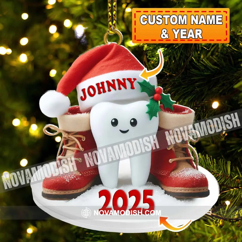 Custom Name Dentist Ornament Christmas Gift