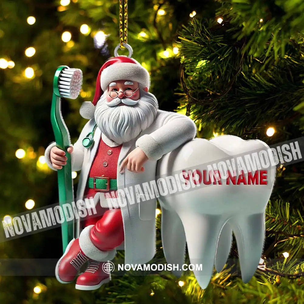 Custom Name Dentist Ornament Christmas Gift