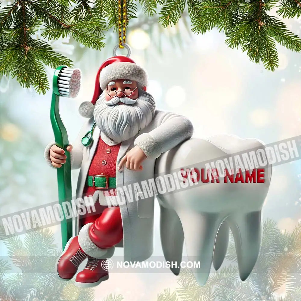 Custom Name Dentist Ornament Christmas Gift 3.54’’ / 1