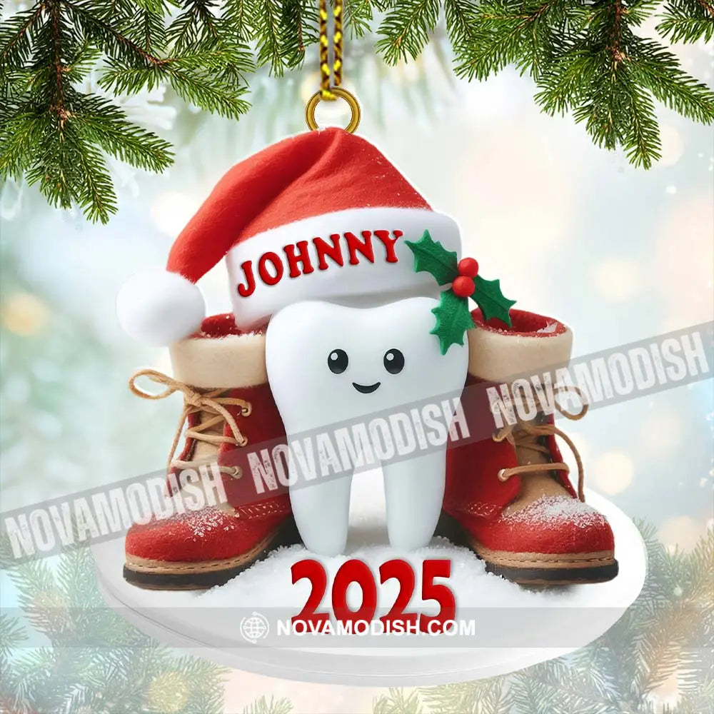 Custom Name Dentist Ornament Christmas Gift 3.54’’ / 1