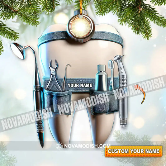 Custom Name Dentist Ornament Christmas Gift