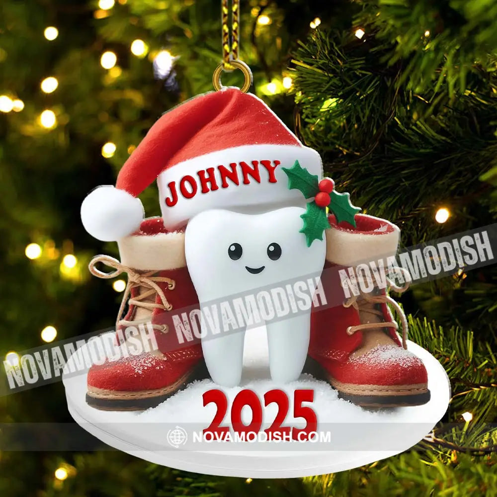 Custom Name Dentist Ornament Christmas Gift