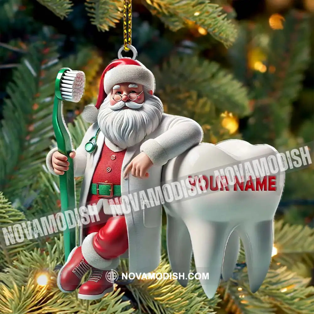 Custom Name Dentist Ornament Christmas Gift