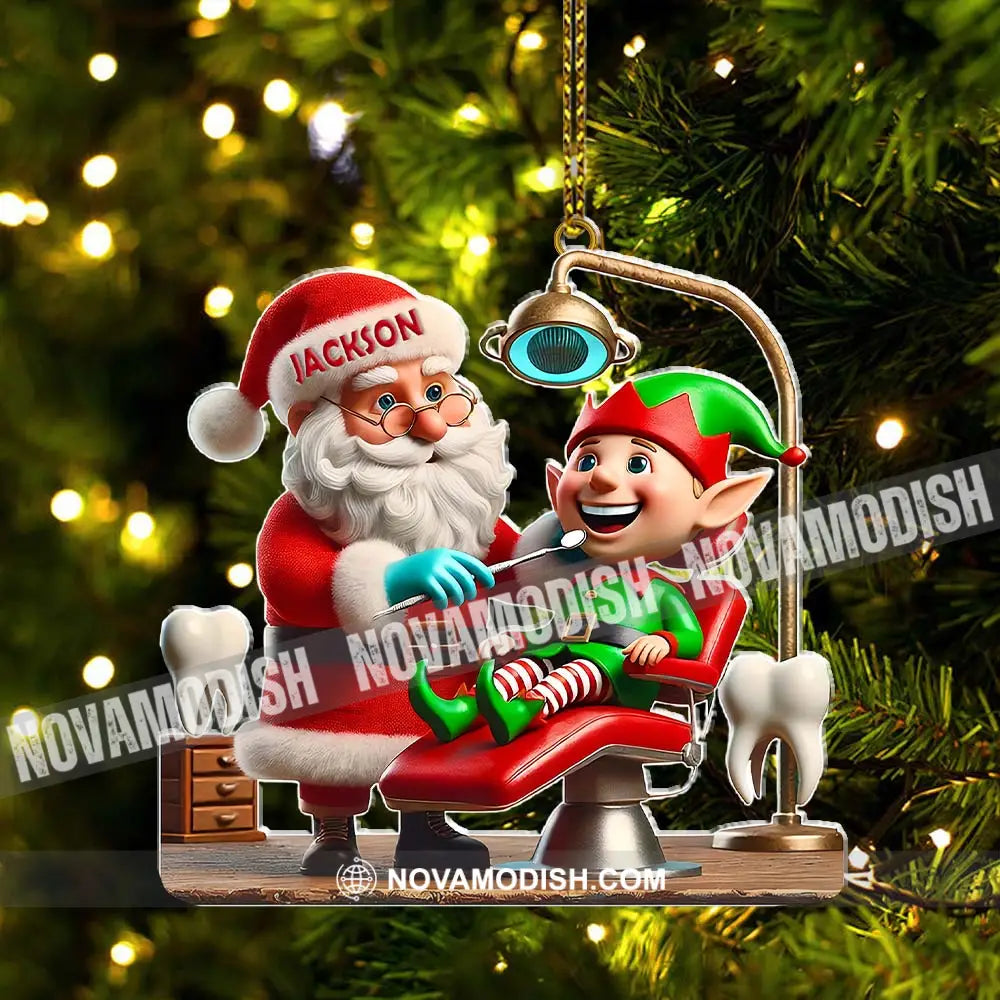 Custom Name Dentist Ornament Christmas Gift