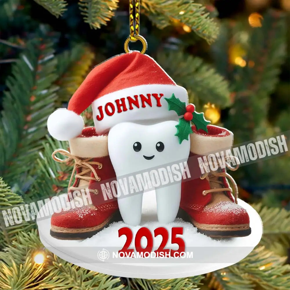 Custom Name Dentist Ornament Christmas Gift