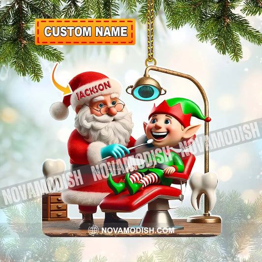 Custom Name Dentist Ornament Christmas Gift