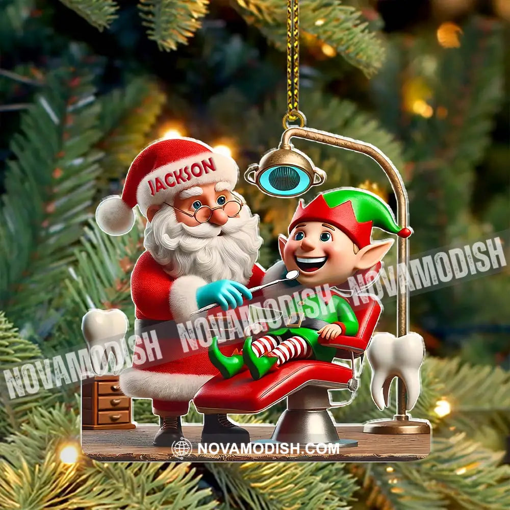 Custom Name Dentist Ornament Christmas Gift