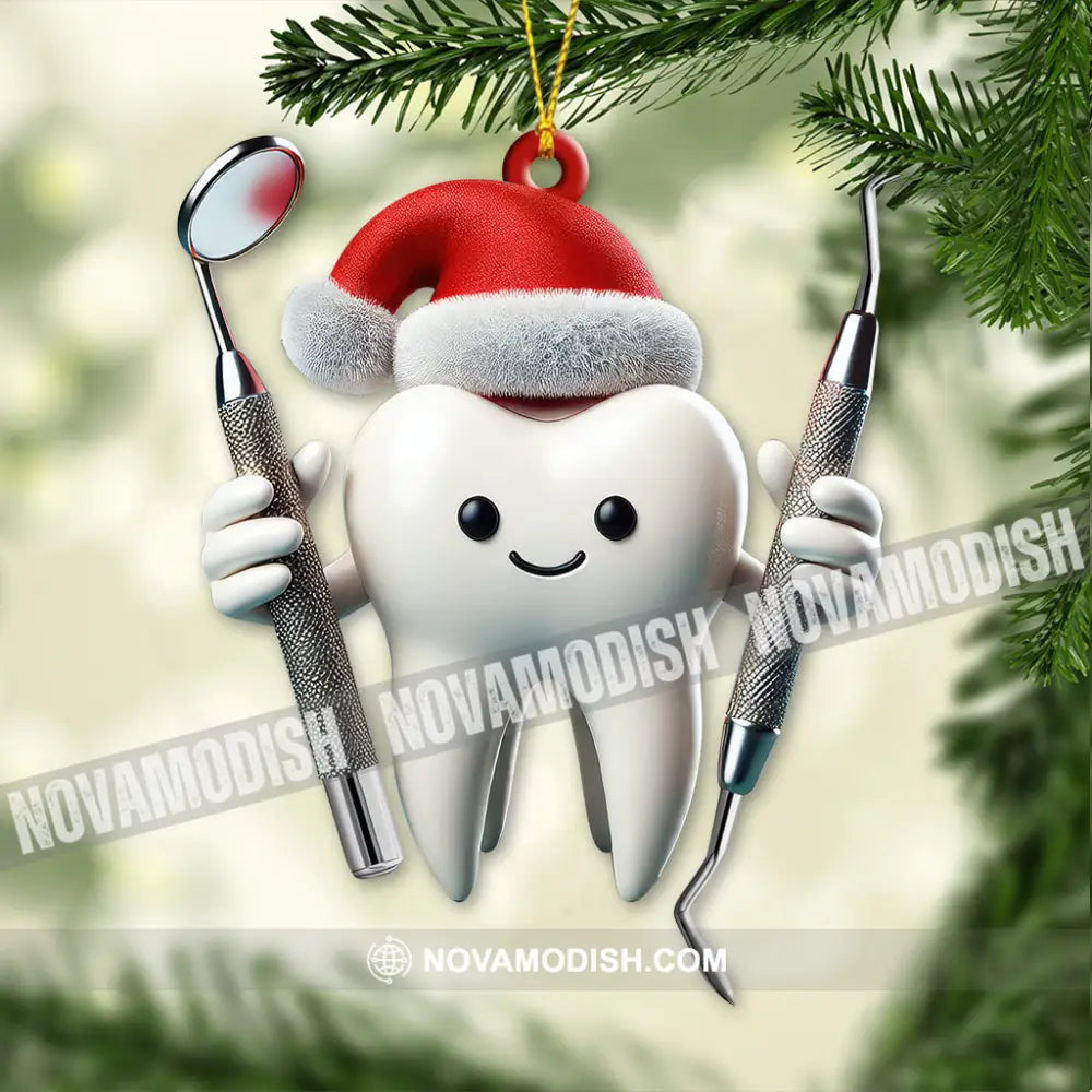 Custom Name Dentist Ornament Christmas Gift For