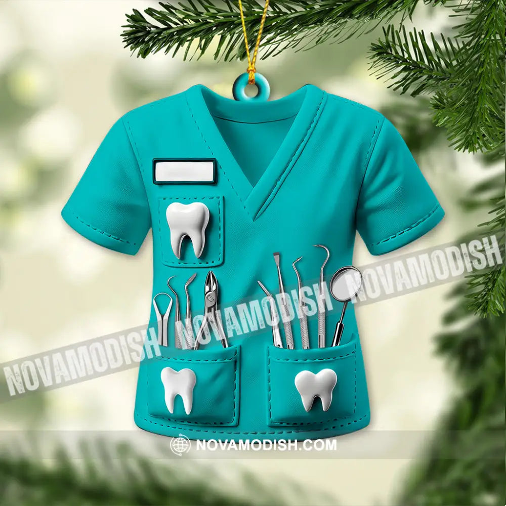 Custom Name Dentist Ornament Home Decor Christmas Gift 3.54’’ / 1