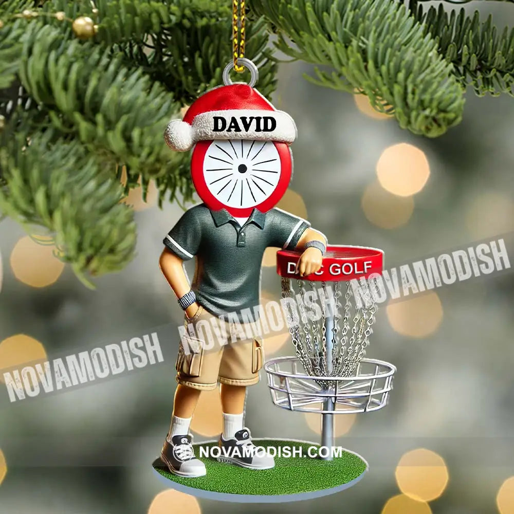 Custom Name Golf Ornament Christmas Gift Decoration