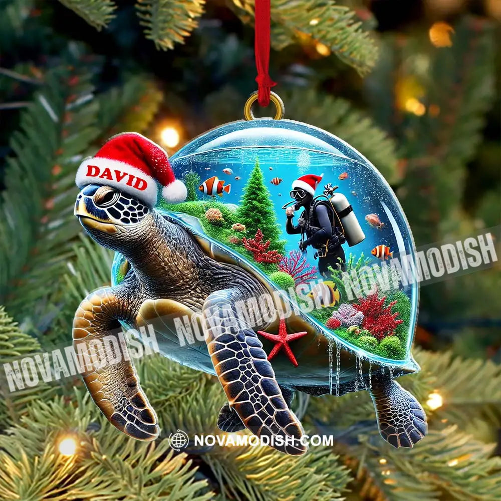 Custom Name Diving Ornament Lover Christmas Gift