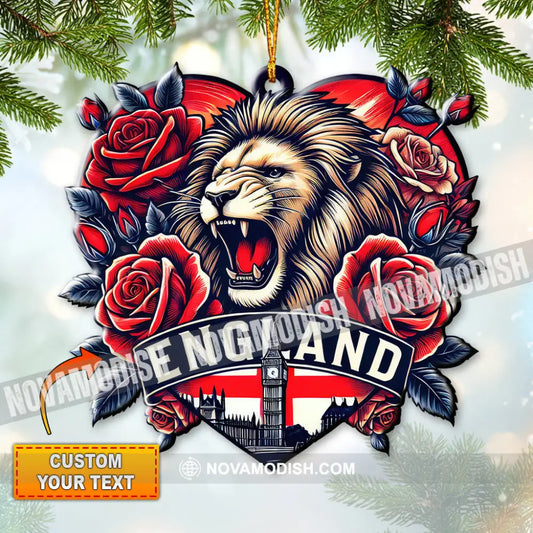 Custom Name England Ornament Christmas Gift For Lover