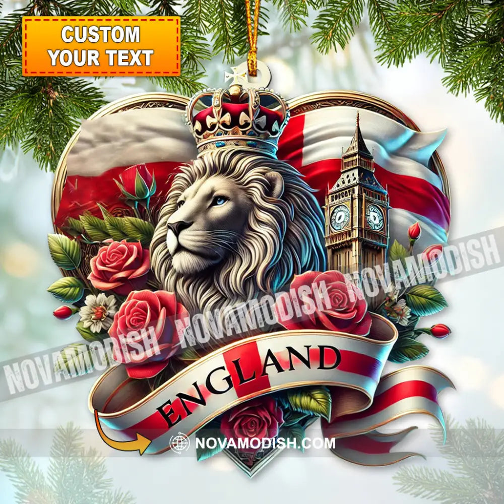 Custom Name England Ornament Christmas Gift For Lover