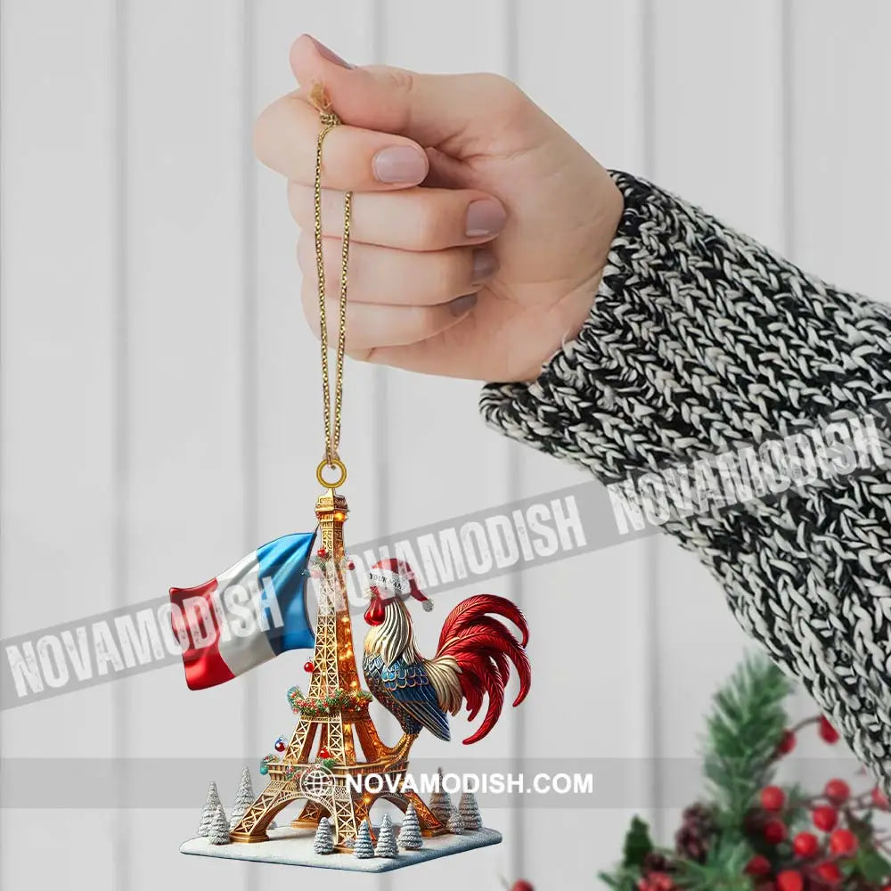 Custom Name France Ornament Christmas Gift For Lover