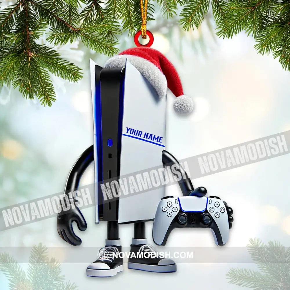 Custom Name Gamer Ornament Game Lover Christmas Gift 3.54’’ / 1