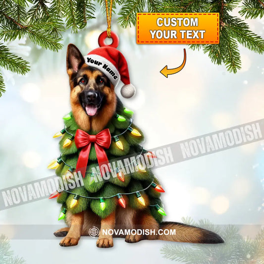 Custom Name German Shepherd Ornament Christmas Gift