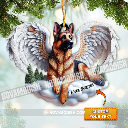 Custom Name German Shepherd Ornament Dog Christmas Decoration