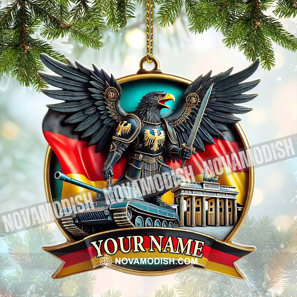 Custom Name Germany Ornament Christmas Gift For Lover 3.54’’ / 1