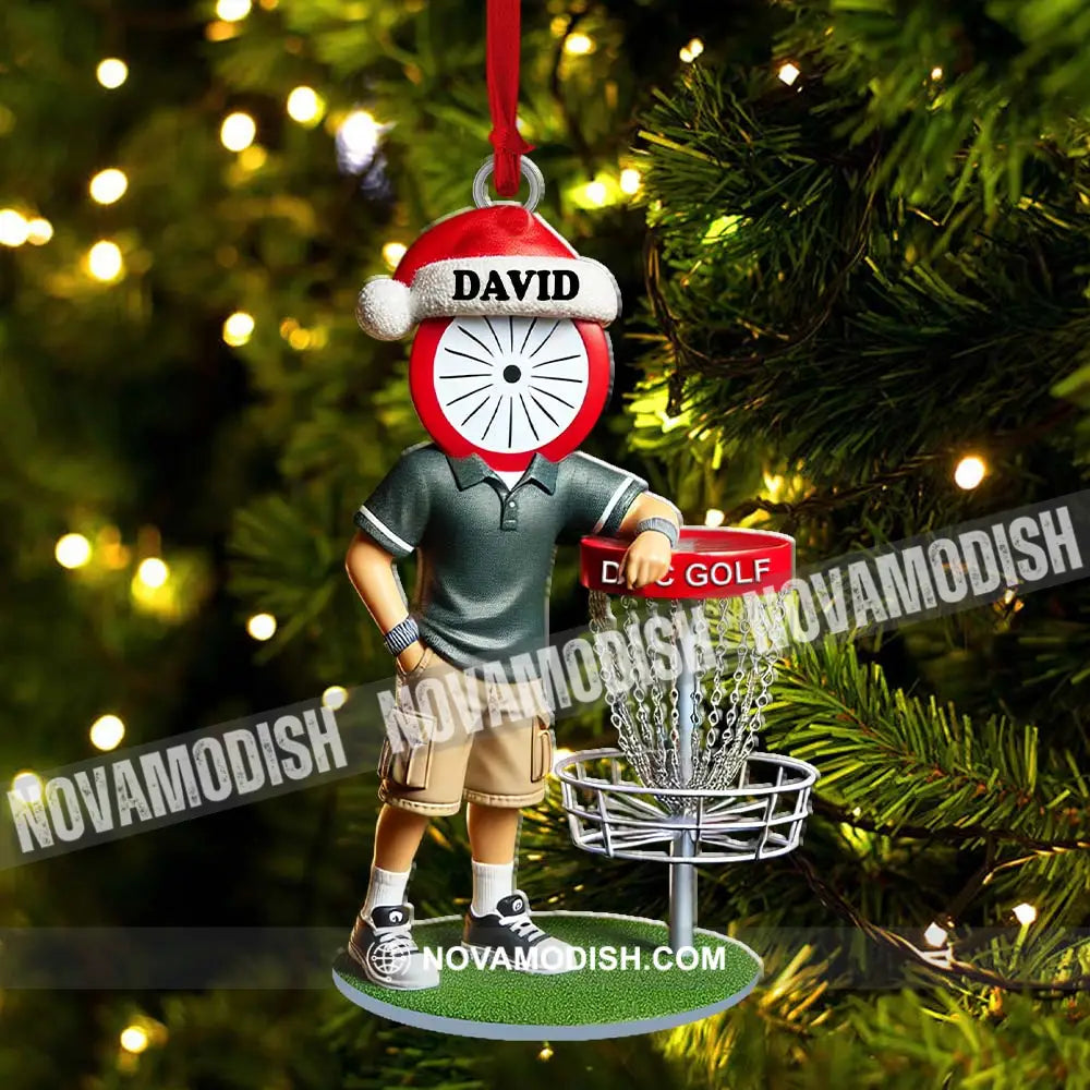 Custom Name Golf Ornament Christmas Gift Decoration