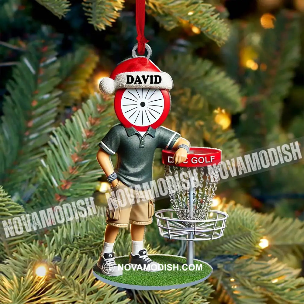 Custom Name Golf Ornament Christmas Gift Decoration