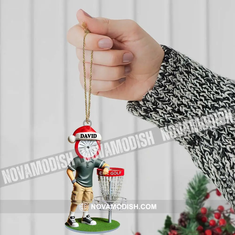 Custom Name Golf Ornament Christmas Gift Decoration