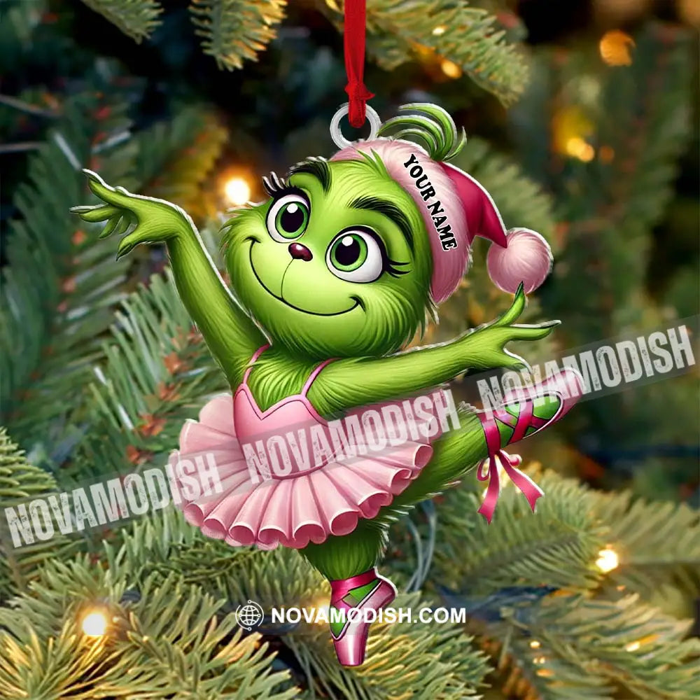 Custom Name Grinch Dance Ornament Christmas Gift Decoration