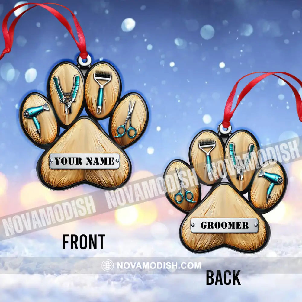 Custom Name Groomer Ornament Christmas Gift For Lover