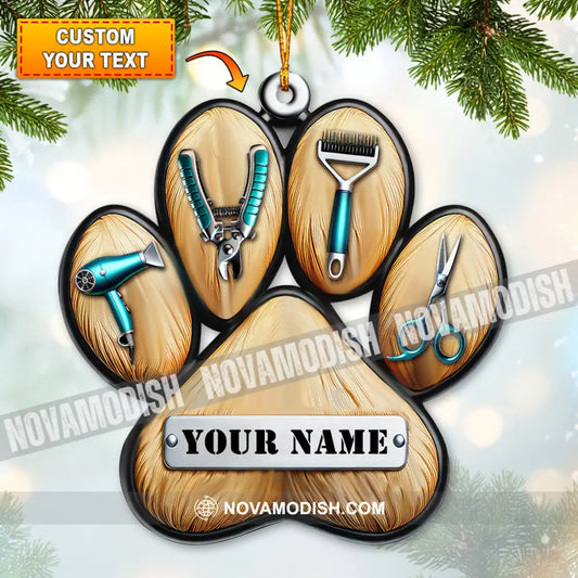 Custom Name Groomer Ornament Christmas Gift For Lover