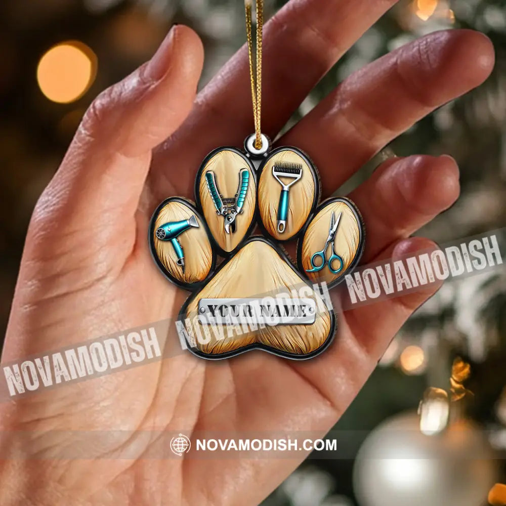 Custom Name Groomer Ornament Christmas Gift For Lover