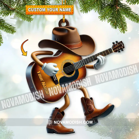 Custom Name Guitarist Ornament Christmas Gift