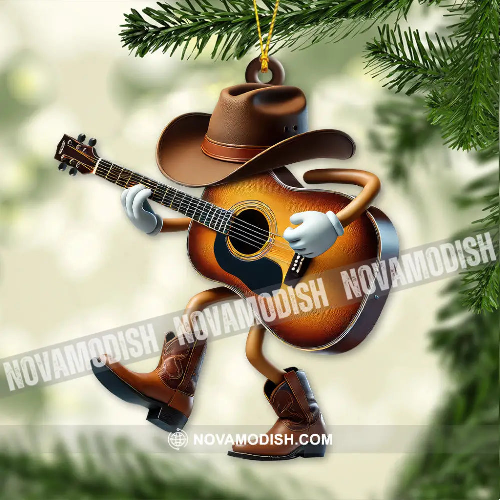 Custom Name Guitarist Ornament Christmas Gift 3.54’’ / 1