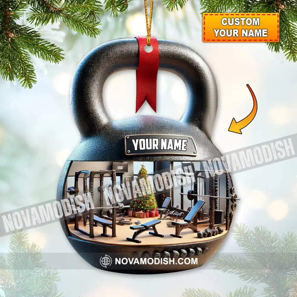 Custom Name Gym Ornament Gymnastics Christmas Gift