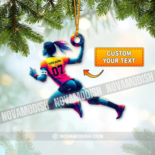 Custom Name Handball Ornament Gift For Team