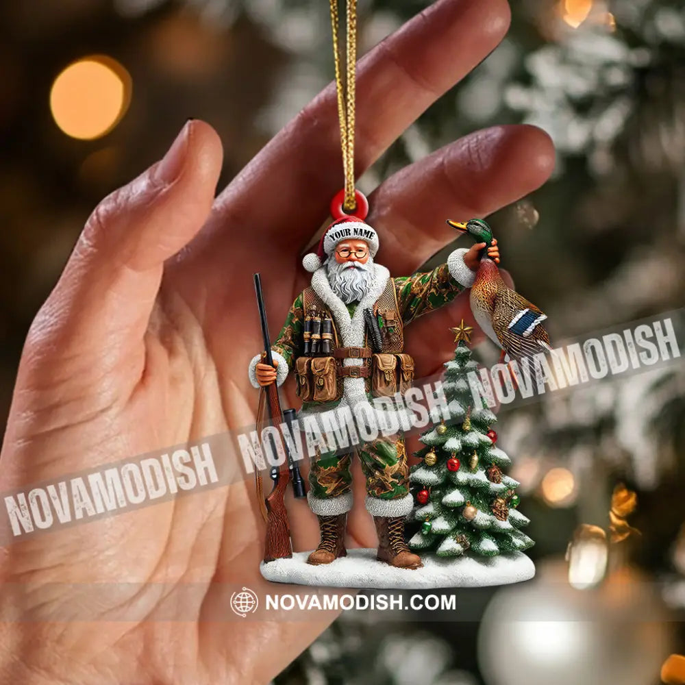 Custom Name Hunting Ornament Christmas Gift For Animal Hunter