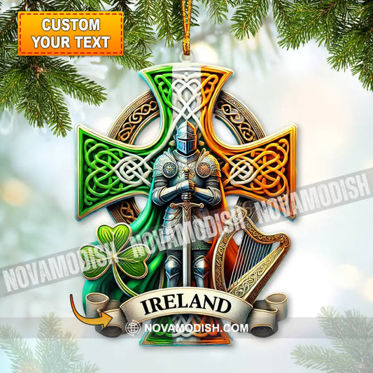 Custom Name Ireland Ornament Christmas Gift For Lover