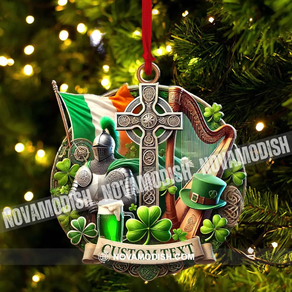 Custom Name Ireland Ornament Christmas Gift For Lover