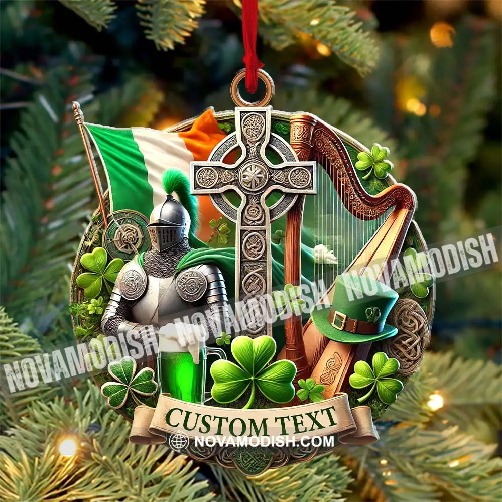 Custom Name Ireland Ornament Christmas Gift For Lover