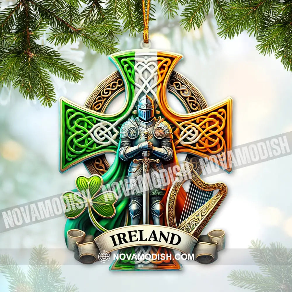 Custom Name Ireland Ornament Christmas Gift For Lover 3.54’’ / 1