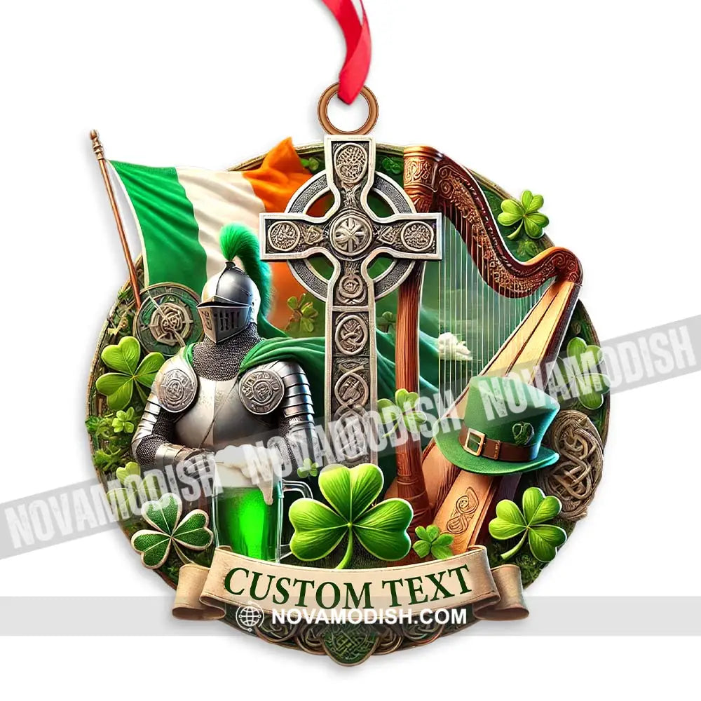 Custom Name Ireland Ornament Christmas Gift For Lover 3.54’’ / 1