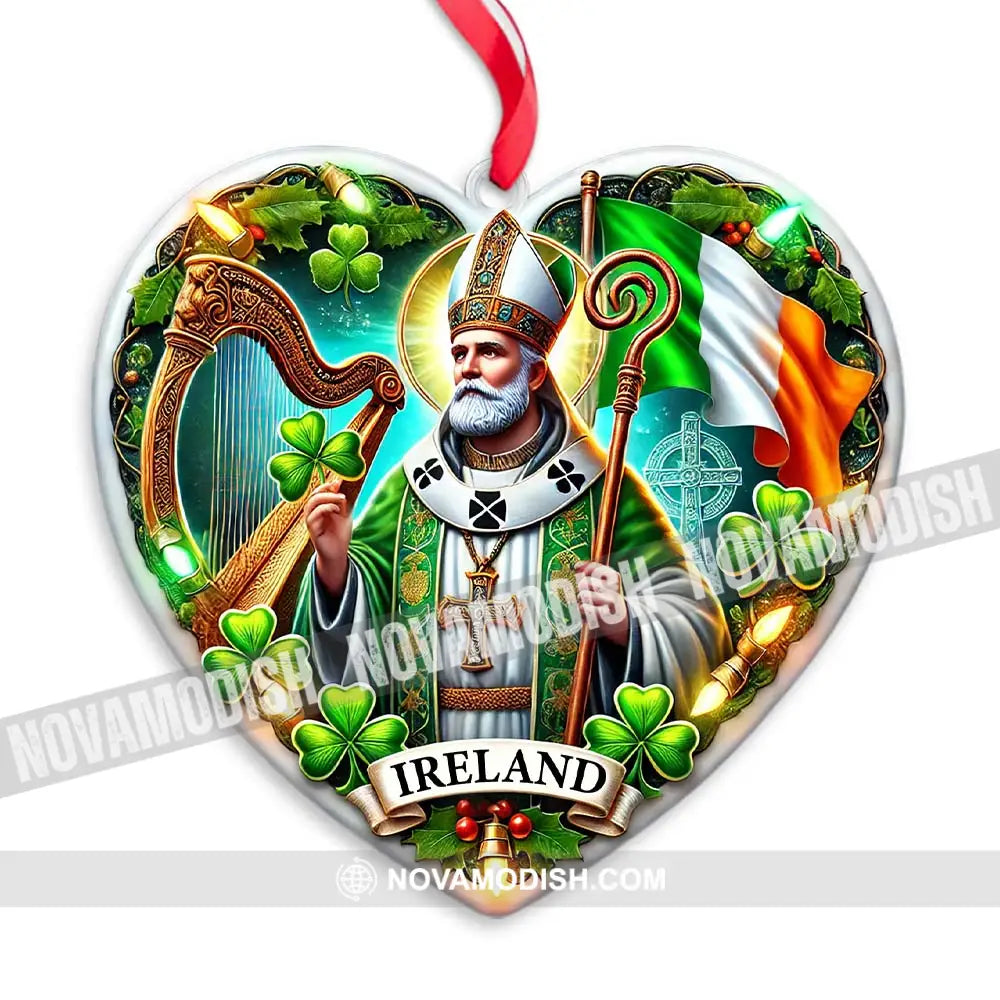 Custom Name Ireland Ornament Christmas Gift For Lover 3.54’’ / 1