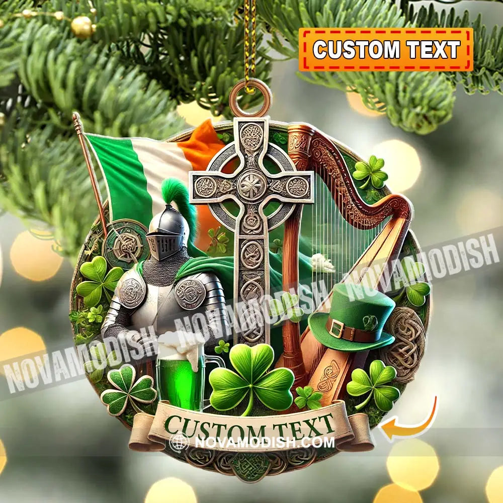 Custom Name Ireland Ornament Christmas Gift For Lover