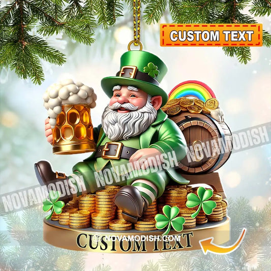 Custom Name Ireland Ornament Lover Christmas Gift